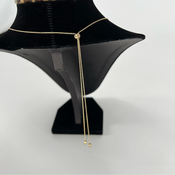 Stella & Dot Elegant Gold and Silver Bead Easy Adjustable Necklace Jewelry - Picture 2 of 8